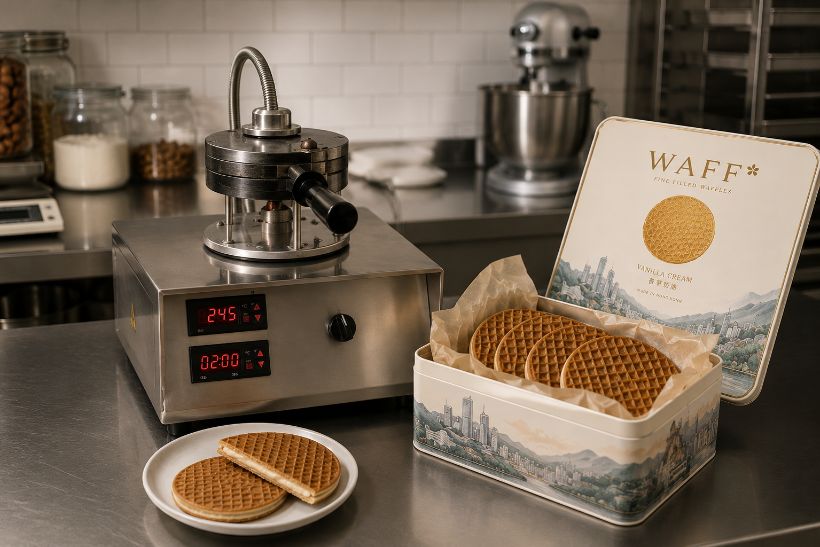 The WAFF press and an open tin